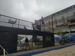 Container Beach Tenis  Restaurante  e Bar - Alphaville São Paulo com Revestimento  interno em inox  e Segundo Andar 